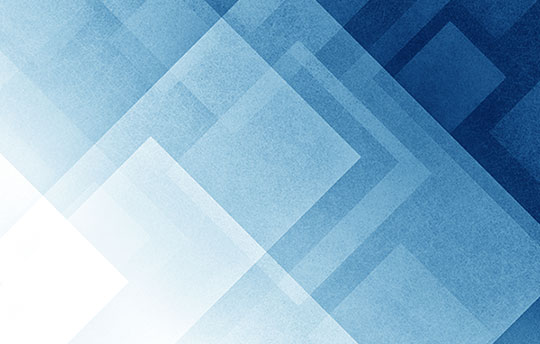 Layered blue squares