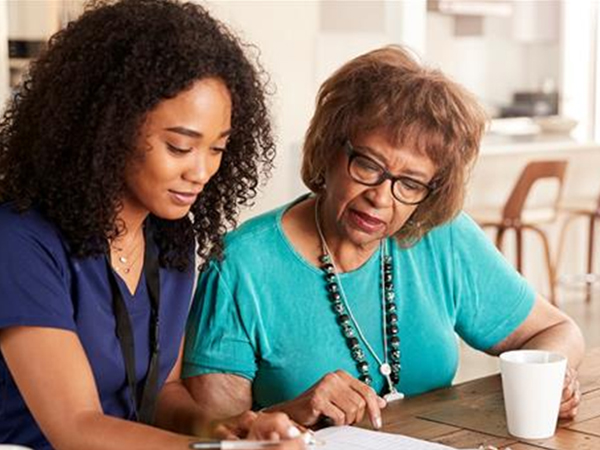 girl with a backpack