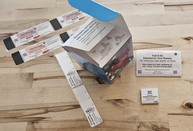 RRD's life sciences labels sample kit