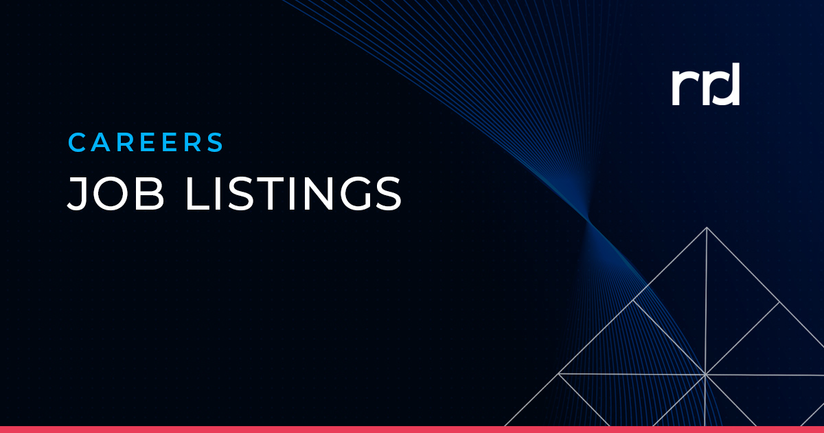 Launch Your Career at RRD: Explore Our Open Positions Now | RRD