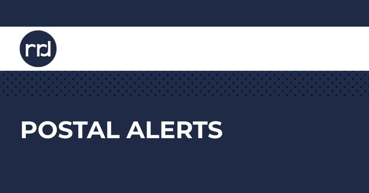 USPS Price Information and Postal Action Alerts RRD