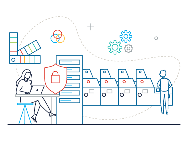 Secure data used for printed forms