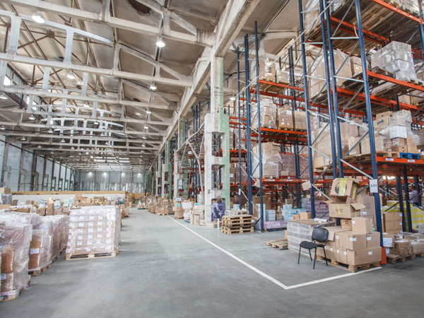 image inside an expansive warehouse