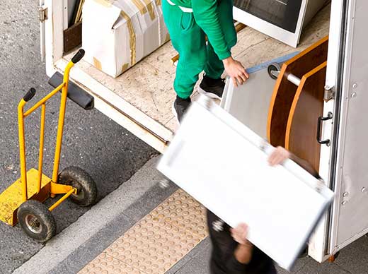 movers unloading a truck