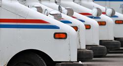 USPS mail trucks 