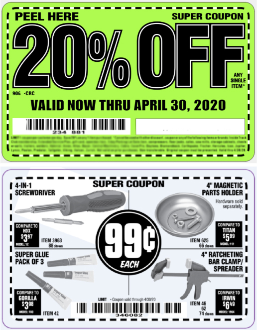 examples of coupons