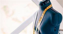 a tape measure draped over the torso of a sewing model