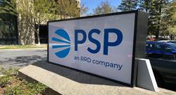 an outside view of the sign in front of the Pacific Standard Print facility