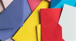A pile of colorful greeting card envelopes