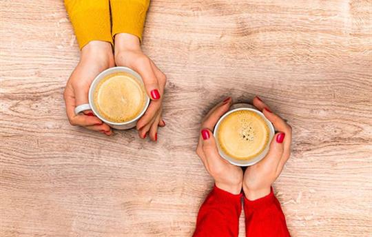 modern office environment with blurred people walking through